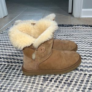 UGG Brown Button Boots